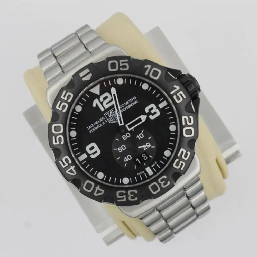 Tag Heuer WAH1010.BA0854 Mens Formula 1 Series Quartz Watch 44mm Black Silver 8
